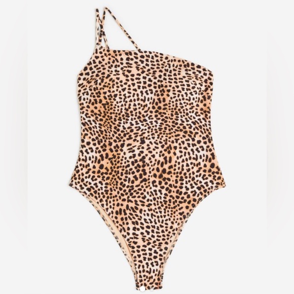 NWT Leopard High Leg Swimsuit - Picture 1 of 4